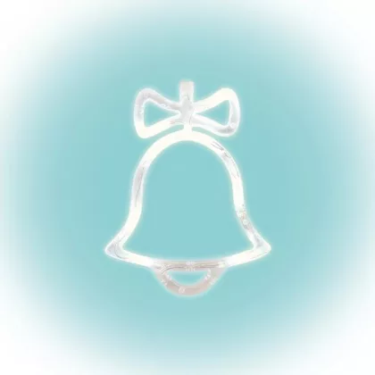 HOME KID 415 LED-es ablakdísz, harang, melegfehér fényű