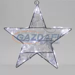   HOME KID 705 LED-es dekoráció, csillag, akril, hideg fehér világítás, 29x29 cm