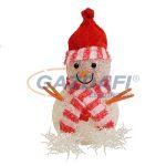   HOME KKD 106 LED-es dekoráció, hóember, színváltó, 6.3x12 cm