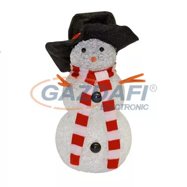 HOME KKD 107 LED-es dekoráció, hóember, színváltó, 8.5x17 cm