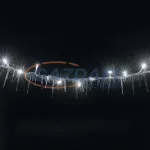   HOME KLG 50 LED-es fényfüzér jégcsap dekrációval, hideg fehér, 2,5 m