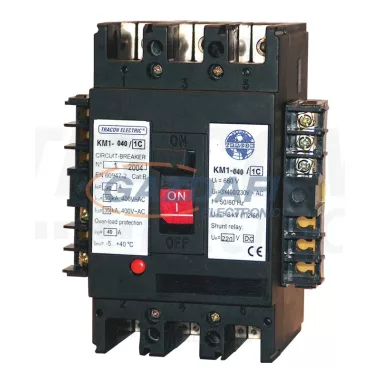 TRACON KM5-315-1C Kompakt megszakító, 220V DC munkaáramú kioldóval