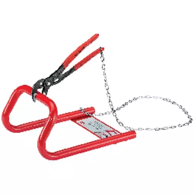 KNIPEX 00 19 20 S1 Fém, Próbaállvány Cobra® 87 01 250 fogóval állványláncon