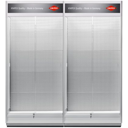   KNIPEX 00 19 30 VIT 3 Vitrin a termékek bemutatásához Perforált falakra történő felszereléshez