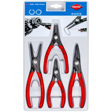 KNIPEX 00 20 03 SB Precíziós Seeger-gyűrű fogó készlet 310 mm