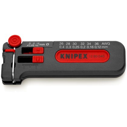 KNIPEX 12 80 040 SB Mini-huzalcsupaszító