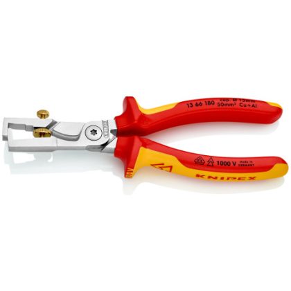   KNIPEX 13 66 180 StriX Insul Csupaszító fogó kábelvágó ollóval 180 x 53 x 27 mm