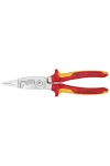 KNIPEX 13 86 200 SB Elektromos szerelőfogó krómozott VDE 200 mm
