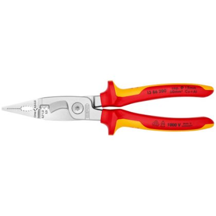 KNIPEX 13 86 200  Elektromos szerelőfogó 200 x 85 x 20 mm