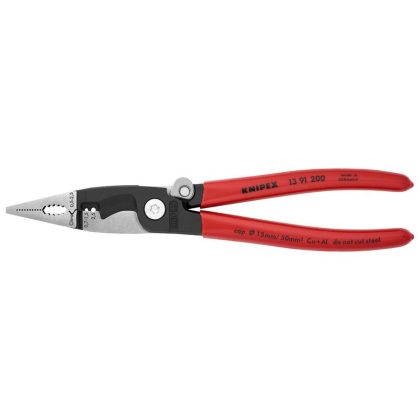   KNIPEX 13 91 200 SB Elektromos szerelőfogó feketére foszfátozott 200 mm
