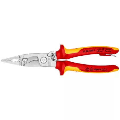 KNIPEX 13 96 200 T Elektromos szerelőfogó 200 x 65 x 28 mm