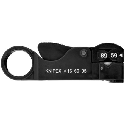   KNIPEX 16 60 05 SB KNIPEX Szigetelés-eltávolító szerszám koaxiális kábelekhez