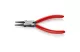 KNIPEX 22 01 140 SB Kerek fogó műanyag bevonatú fekete atramentált 140 mm (önkiszolgáló kártya/buborékfólia)