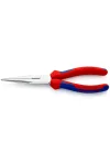 KNIPEX 26 15 200 Fél-kerek csőrű fogó vágóéllel (gólyacsőr fogó) 200 x 54 x 19 mm