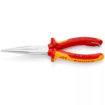   KNIPEX 26 16 200 T Fél-kerek csőrű fogó vágóéllel (gólyacsőr fogó) TT 200 x 55 x 28 mm