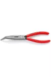 KNIPEX 26 21 200 Fél-kerek csőrű fogó vágóéllel (gólyacsőr fogó) 200 x 47 x 13 mm