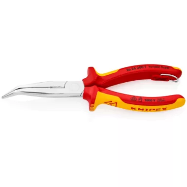 KNIPEX 26 26 200 T Fél-kerek csőrű fogó vágóéllel (gólyacsőr fogó) TT 200 x 54 x 27 mm
