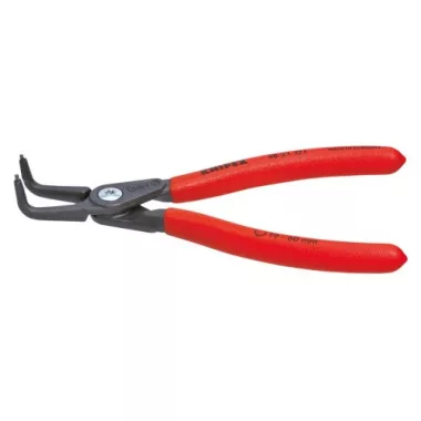 KNIPEX 48 21 J41 SB Precíziós gyűrűs fogó furatokban lévő belső biztosítógyűrűkhöz csúszásmentes műanyag bevonattal, szürke atram