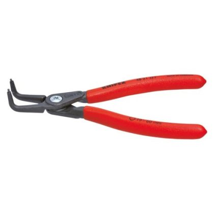   KNIPEX 48 21 J41 SB Precíziós gyűrűs fogó furatokban lévő belső biztosítógyűrűkhöz csúszásmentes műanyag bevonattal, szürke atram