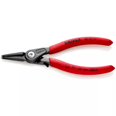 KNIPEX 48 31 J1 Precíziós Seeger-gyűrű fogó Furatokban lévő belső gyűrűkhöz Túlfeszítés elleni védelemmel 140 x 48 x 12 mm