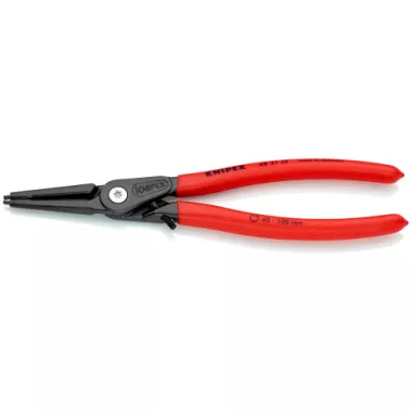 KNIPEX 48 31 J3 Precíziós Seeger-gyűrű fogó Furatokban lévő belső gyűrűkhöz Túlfeszítés elleni védelemmel 225 x 50 x 14 mm