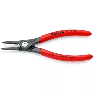KNIPEX 49 11 A0 Precíziós Seeger-gyűrű fogó Külső gyűrűkhöz, (tengelyek) 140 x 62 x 12 mm