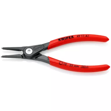 KNIPEX 49 11 A1 Precíziós Seeger-gyűrű fogó Külső gyűrűkhöz, (tengelyek) 140 x 64 x 11 mm