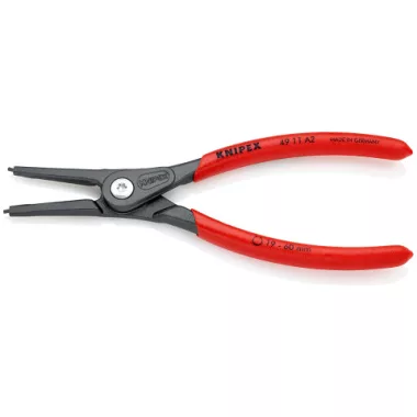 KNIPEX 49 11 A2 Precíziós Seeger-gyűrű fogó Külső gyűrűkhöz, (tengelyek) 180 x 40 x 13 mm
