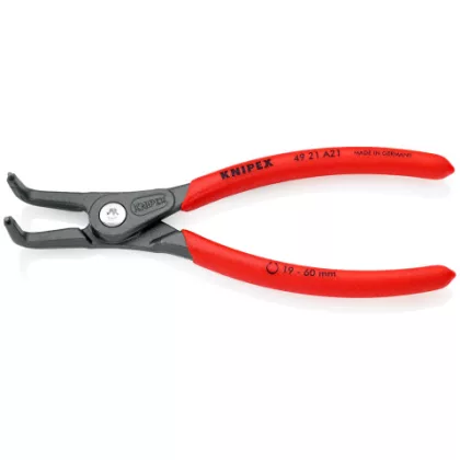   KNIPEX 49 21 A21 Precíziós Seeger-gyűrű fogó Külső gyűrűkhöz, (tengelyek) 165 x 36 x 13 mm