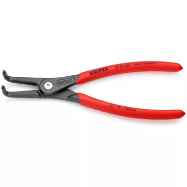 KNIPEX 49 21 A31 Precíziós Seeger-gyűrű fogó Külső gyűrűkhöz, (tengelyek) 210 x 42 x 14 mm