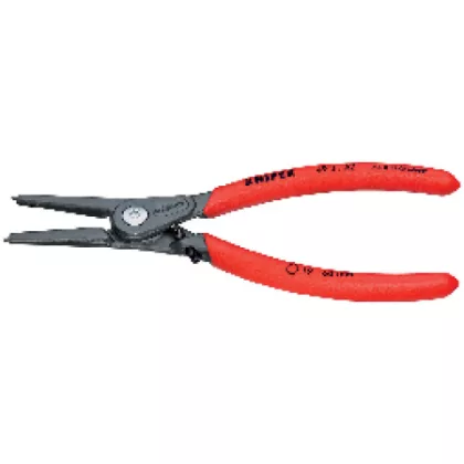   KNIPEX 49 31 A2 Precíziós Seeger-gyűrű fogó Külső gyűrűkhöz, (tengelyek) Túlfeszítés elleni védelemmel 180 x 40 x 13 mm