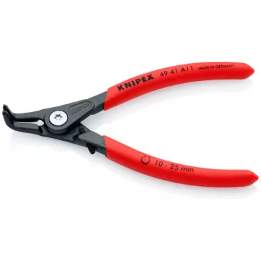 KNIPEX 49 41 A11 Precíziós Seeger-gyűrű fogó Külső gyűrűkhöz, (tengelyek) 130 x 63 x 11 mm