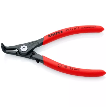   KNIPEX 49 41 A11 Precíziós Seeger-gyűrű fogó Külső gyűrűkhöz, (tengelyek) 130 x 63 x 11 mm