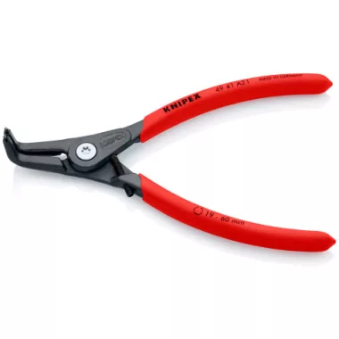 KNIPEX 49 41 A21 Precíziós Seeger-gyűrű fogó Külső gyűrűkhöz, (tengelyek)  165 x 36 x 13 mm