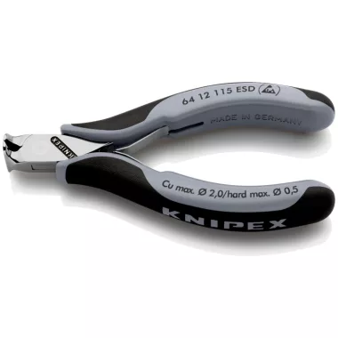 KNIPEX 64 12 115 ESD Elektronikai homlokcsípőfogó ESD 115 x 66 x 17 mm