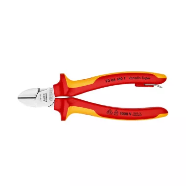 KNIPEX 70 06 160 T BK ÁTLÓS VÁGÓFOGÓK TT