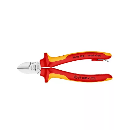 KNIPEX 70 06 160 T BK ÁTLÓS VÁGÓFOGÓK TT
