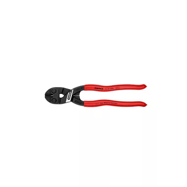 KNIPEX 71 31 200 SB kompakt csavarvágó műanyag bevonatú fekete atramentált 200 mm