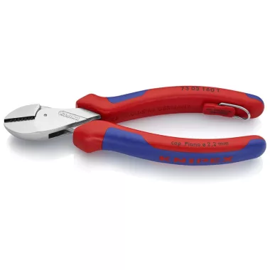 KNIPEX 73 05 160 T BK X-Cut  Kompakt oldalcsípőfogó krómozott 160 mm