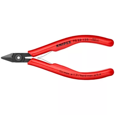 KNIPEX 75 22 125  Elektronikai oldalcsípőfogó 125 x 60 x 14 mm