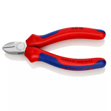 KNIPEX 76 05 125 Oldalcsípőfogó Villamos szakemberek számára 125 x 57 x 18 mm