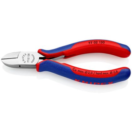   KNIPEX 77 02 130 Elektronikai oldalcsípőfogó 130 x 60 x 18 mm