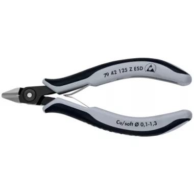 KNIPEX 79 42 125 Z Precíziós-elektronikai oldalcsípőfogó 125 x 61 x 19 mm
