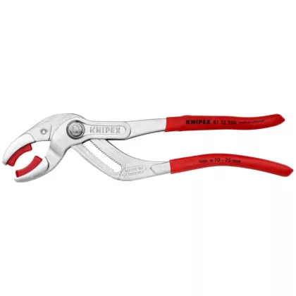   KNIPEX 81 13 250 SB Szifon- és konnektorfogó szifonokhoz, műanyag csövekhez és konnektorokhoz krómozott 250 mm