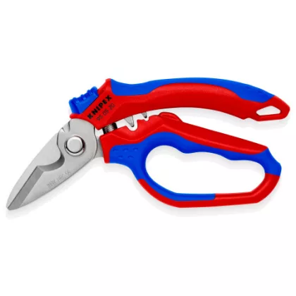   KNIPEX 95 05 20 SB Villanyszerelő olló, hajlított 160 x 76 x 21 mm