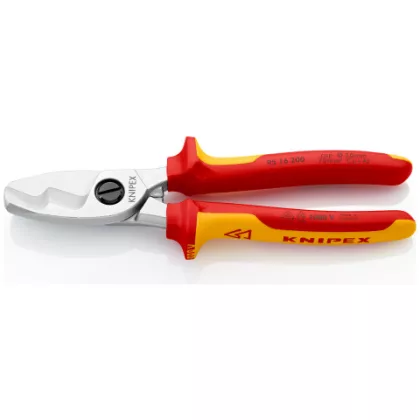   KNIPEX 95 16 200 Kábelolló Kettős vágóéllel 200 x 68 x 19 mm