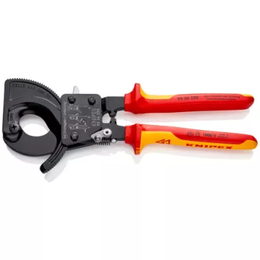 KNIPEX 95 36 250 Kábelvágó (racsnis elv) 250 x 115 x 20 mm