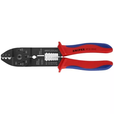 KNIPEX 97 21 215 C  Krimpelő fogó barnított 230 mm
