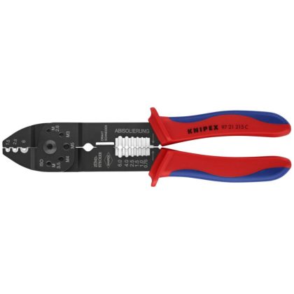 KNIPEX 97 21 215 C  Krimpelő fogó barnított 230 mm