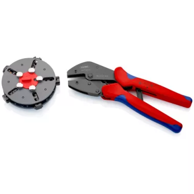 KNIPEX 97 33 02 MultiCrimp Krimpelő fogó cseretárral 250 x 75 x 28 mm